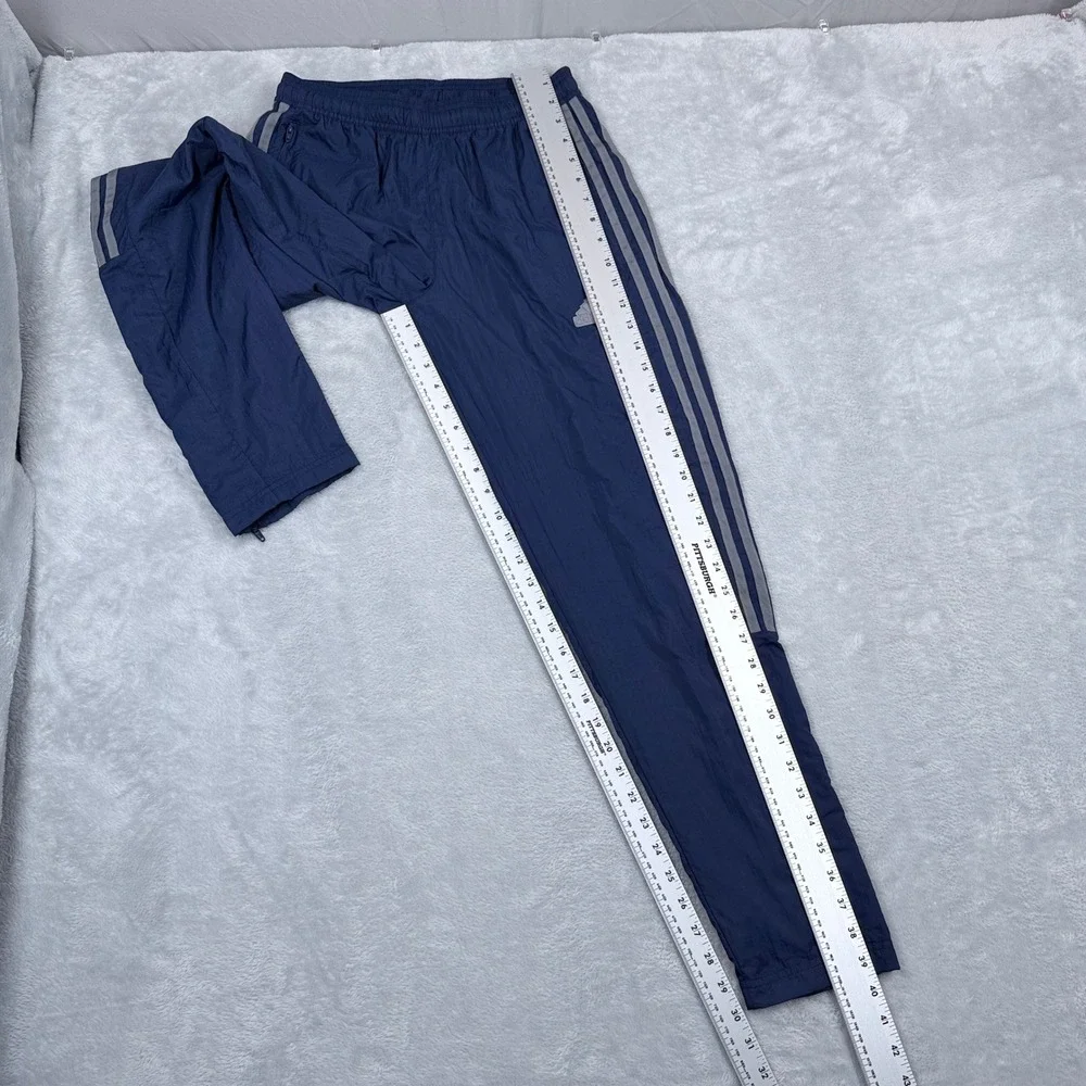 Adidas Tiro Woven Track Pants Mens Small Mesh Lined Ankle Zip Navy Blue JD1367